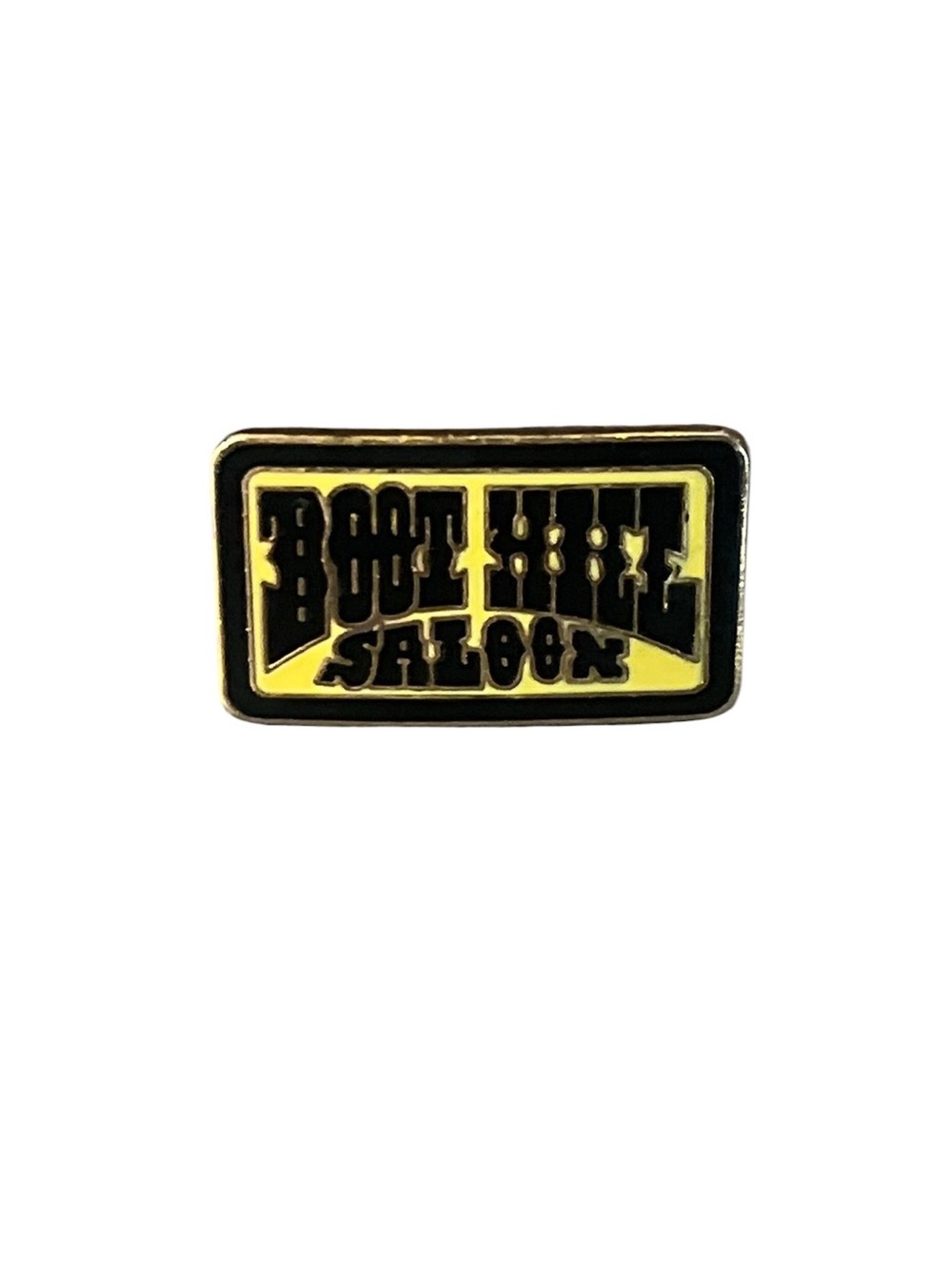 Vintage Boot Hill Saloon Lapel Pin Hat Vest Jacket Biker Daytona Beach Florida